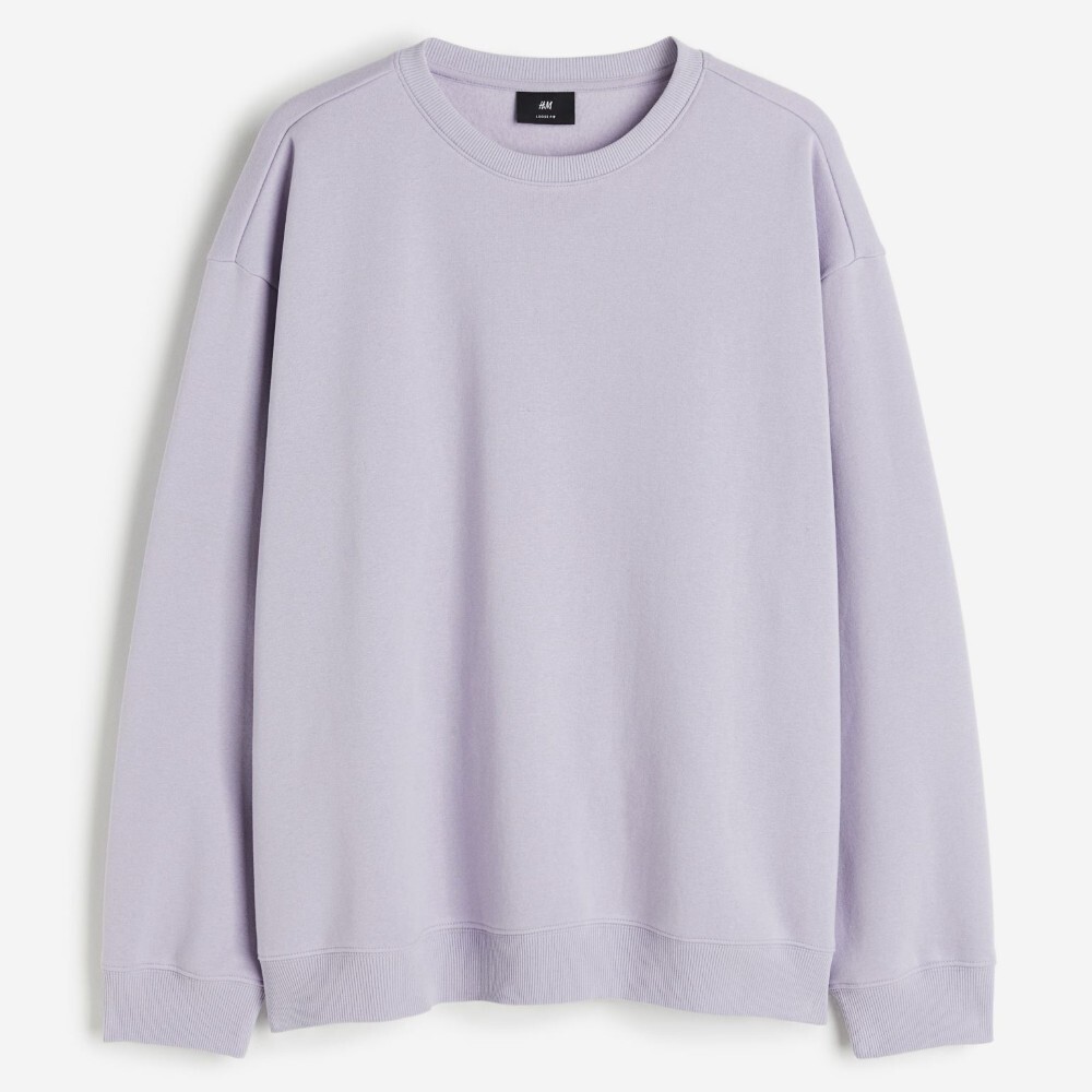 

Свитшот H&M Relaxed Fit, сиреневый, Фиолетовый