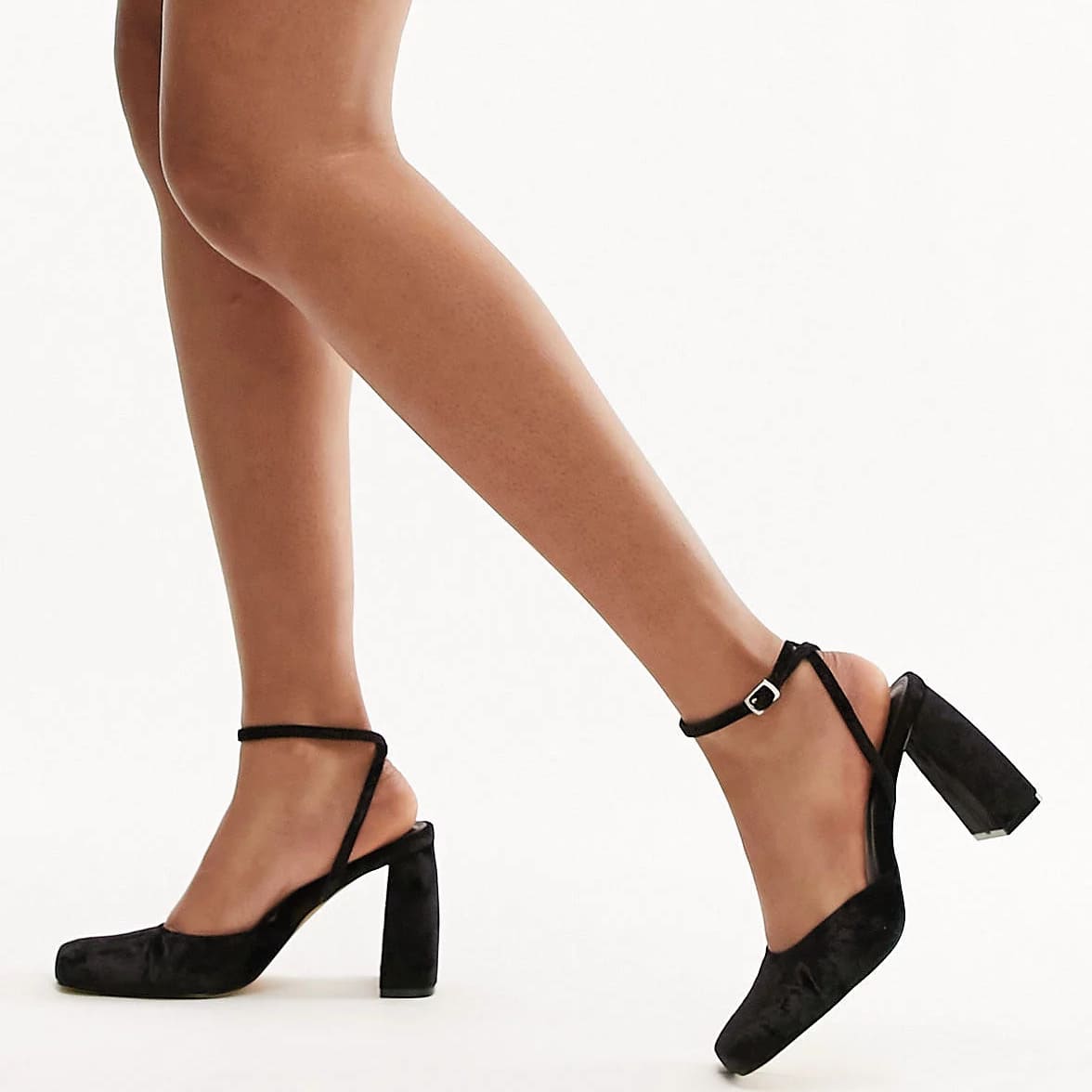 Туфли Topshop Emilia Two Part Heeled, черный женские туфли лодочки на высоком массивном каблуке с жемчугом