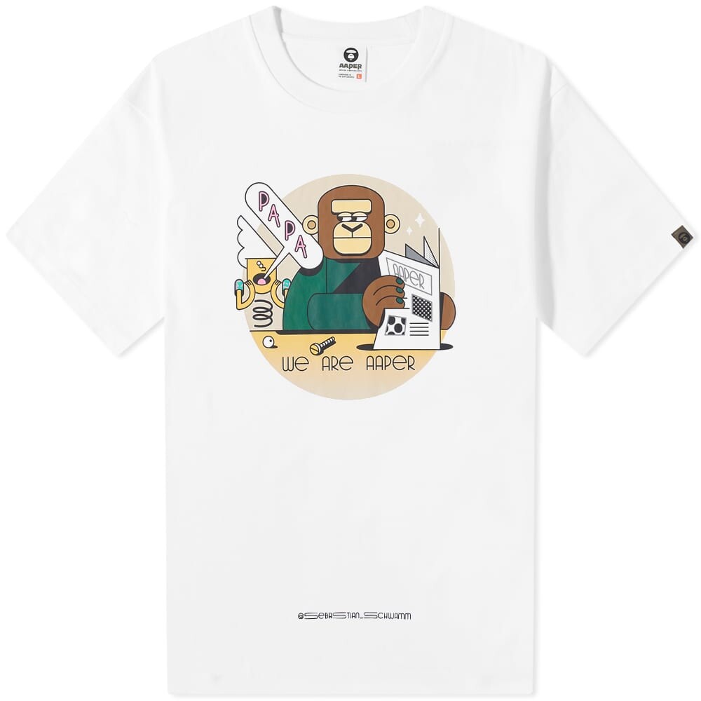 

Футболка APE X Sebastian Schwamm Papa AAPE by A Bathing Ape