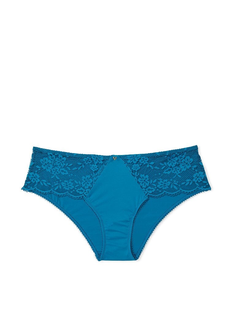 

Трусы Victoria's Secret Love Cloud Hiphugger In Lace Trim, темно-бирюзовый