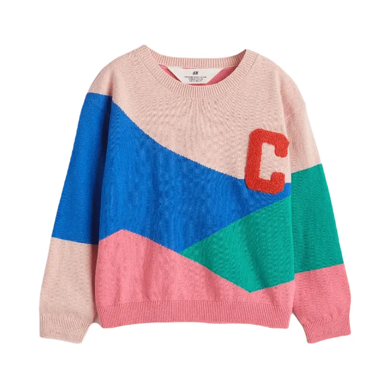 

Свитер H&M Block colors, розовый