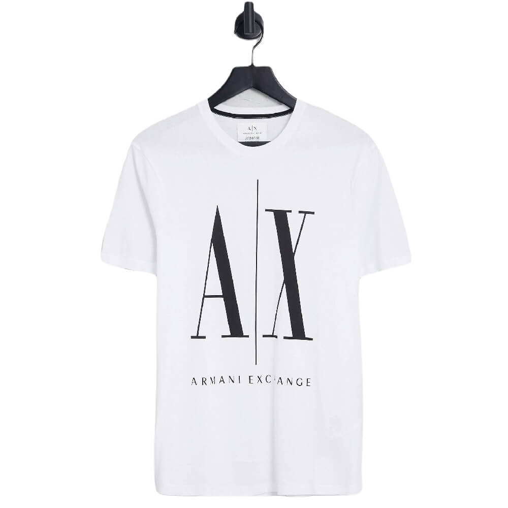 

Футболка Armani Exchange Icon, белый/черный