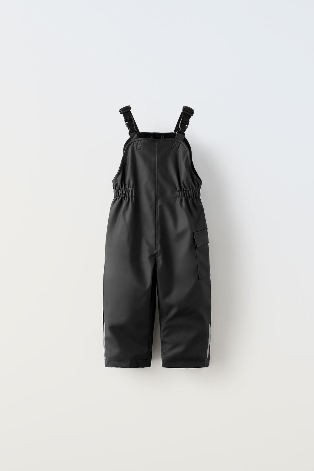 

Комбинезон из прорезиненного флиса ZARA, черный