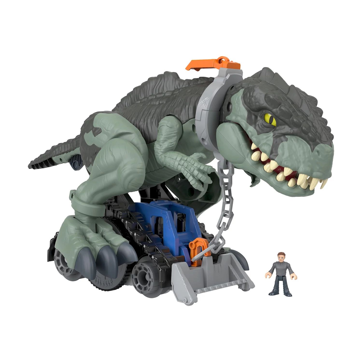 цена Игрушка-динозавр Fisher-Price Jurassic World Dominion Giga со световыми и звуковыми эффектами, Mega Stomp и Rumble Fisher-Price