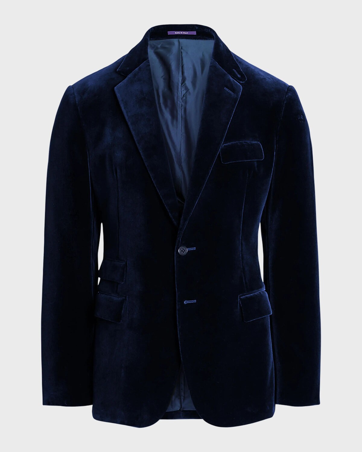 

Мужской бархатный смокинг ручной работы Kent ручной работы Ralph Lauren Purple Label, цвет Pgnt Blue