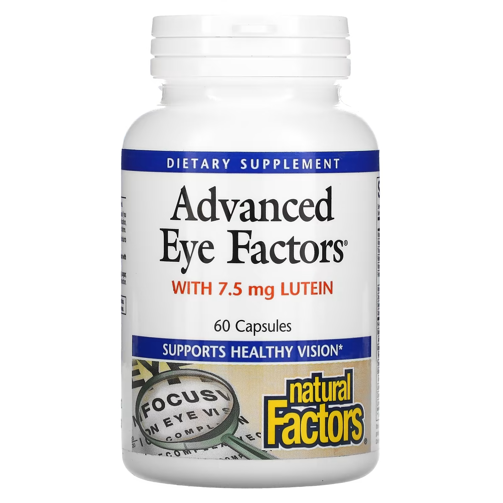 цена Natural Factors Advanced Eye Factors, 60 капсул