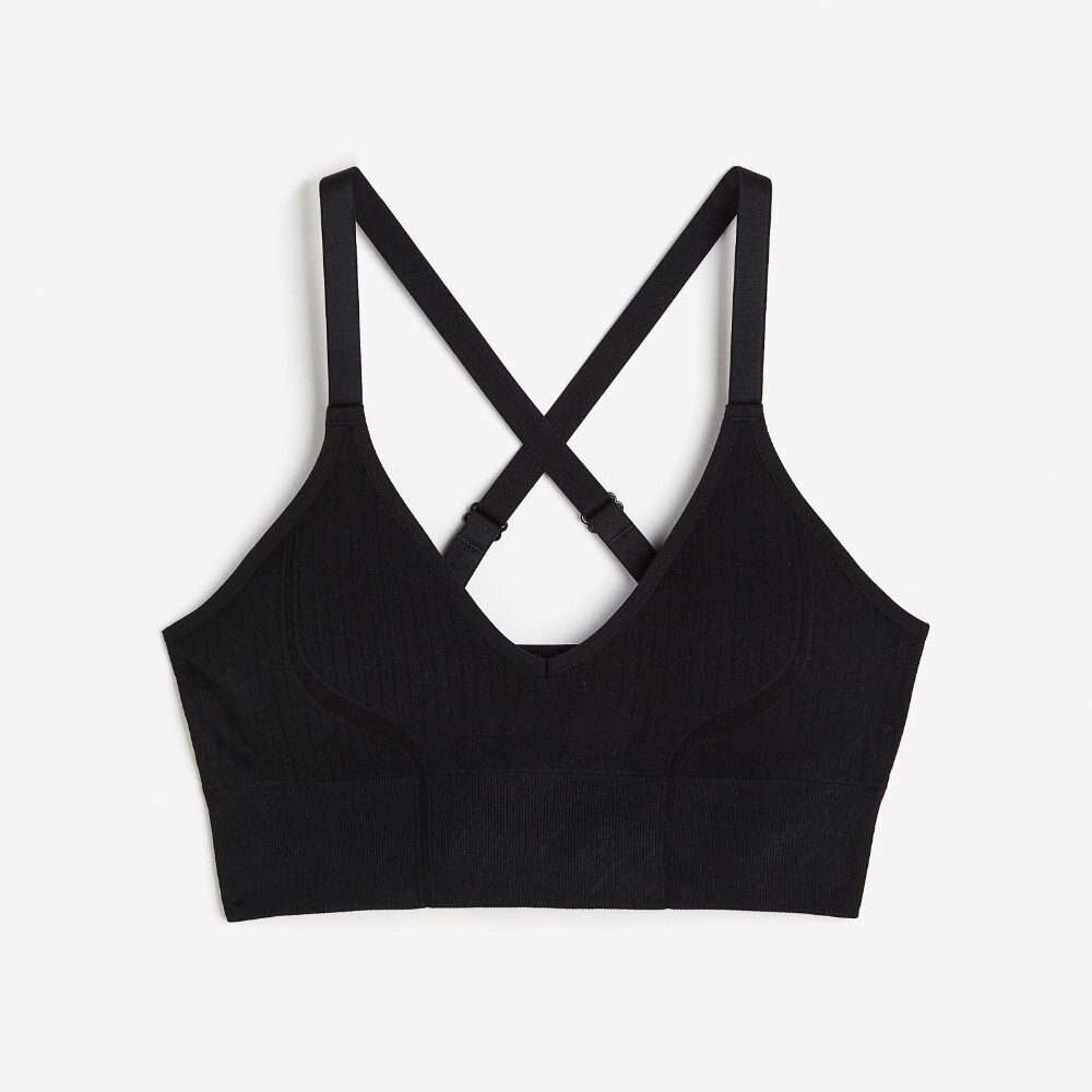 

Спортивный топ H&M DryMove Medium Support, черный