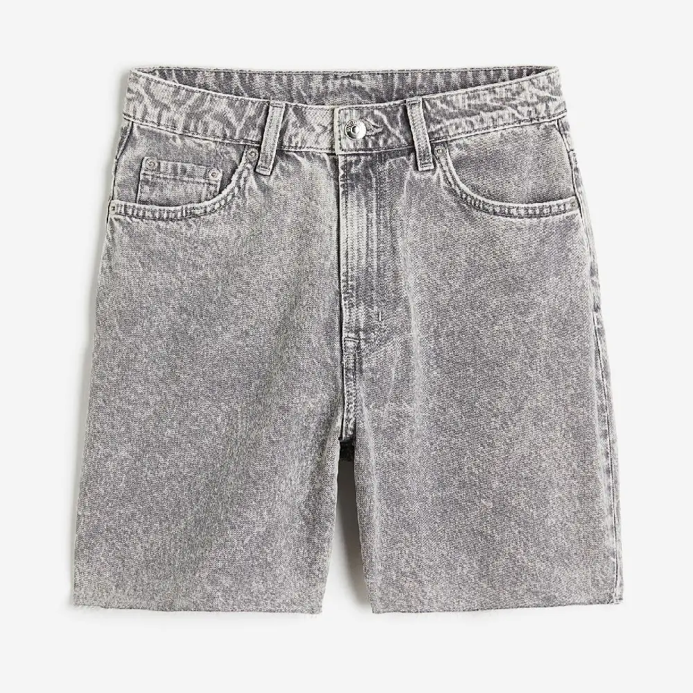 

Шорты-бермуды H&M High Waist, серый