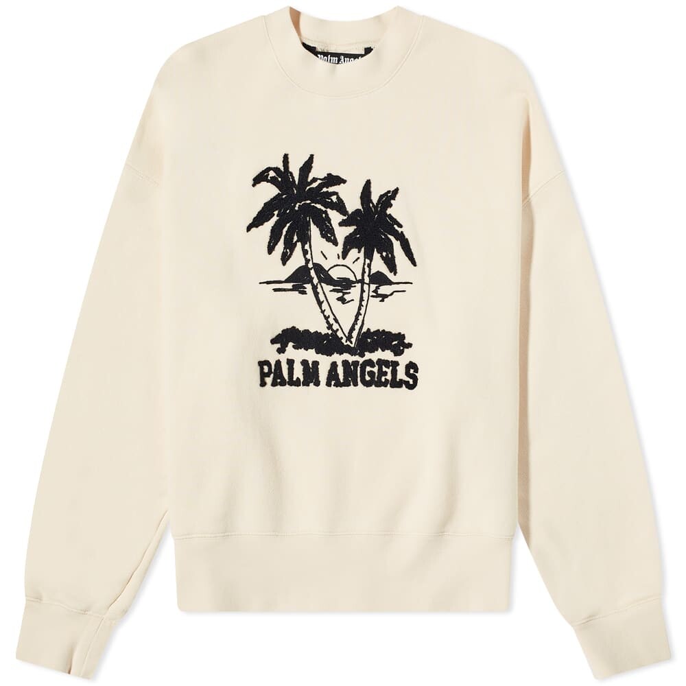 

Толстовка Palm Angels Sunset Logo Crew Sweat, Белый