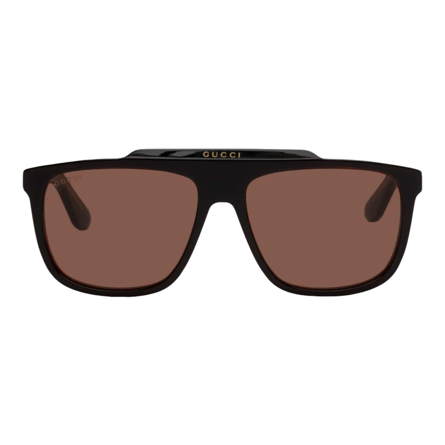 

Солнцезащитные очки Gucci Rectangular, коричневый