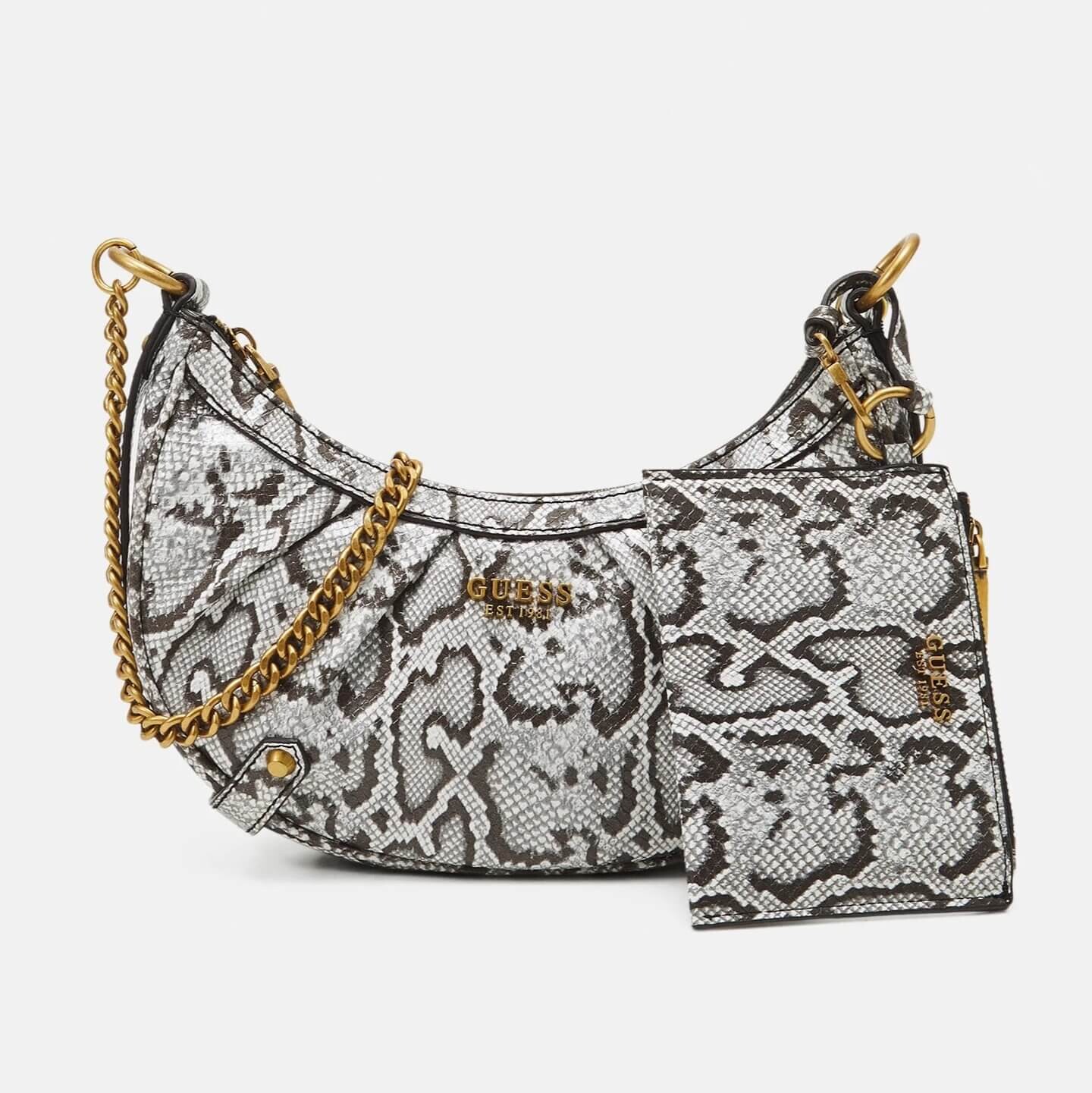 

Сумка кросс-боди Guess Clelia, черный/белый