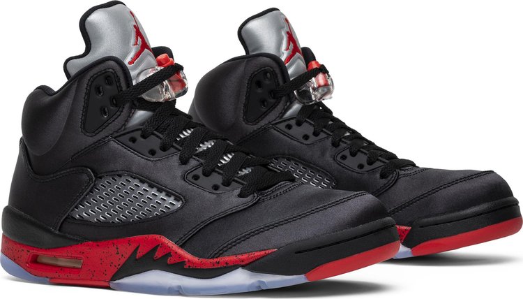 Nike air jordan discount 5 retro black/university red