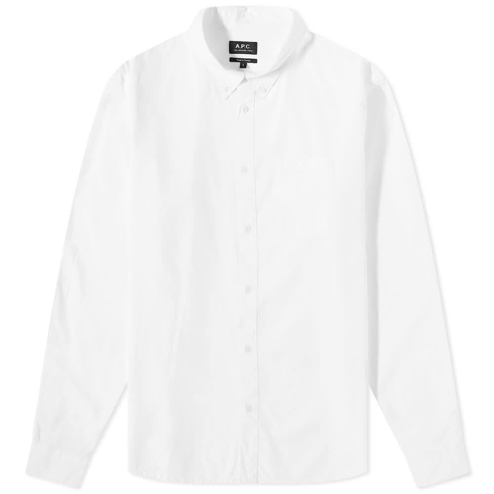 цена Рубашка A.P.C. Edouard Button Down Logo Shirt