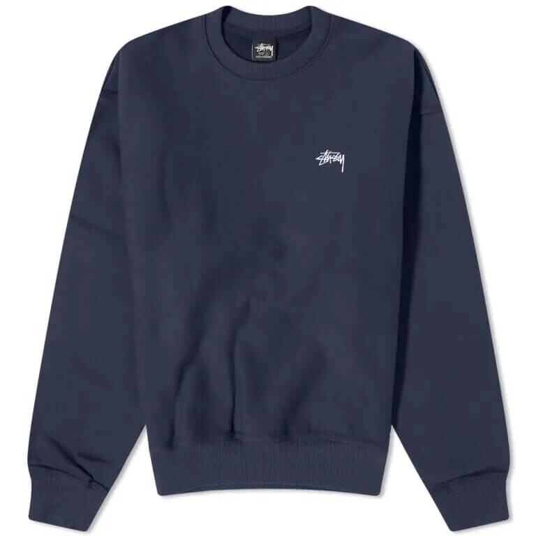 

Свитшот Stussy Stock Logo, темно-синий