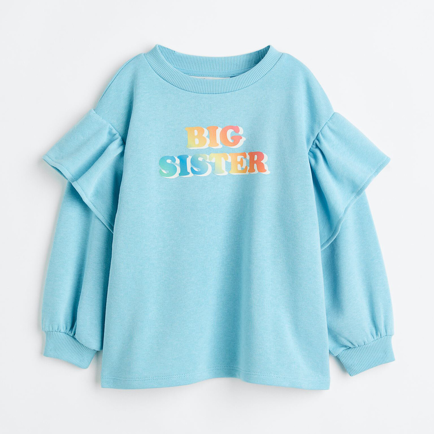 

Толстовка H&M Sibling Big Sister, светло-бирюзовый
