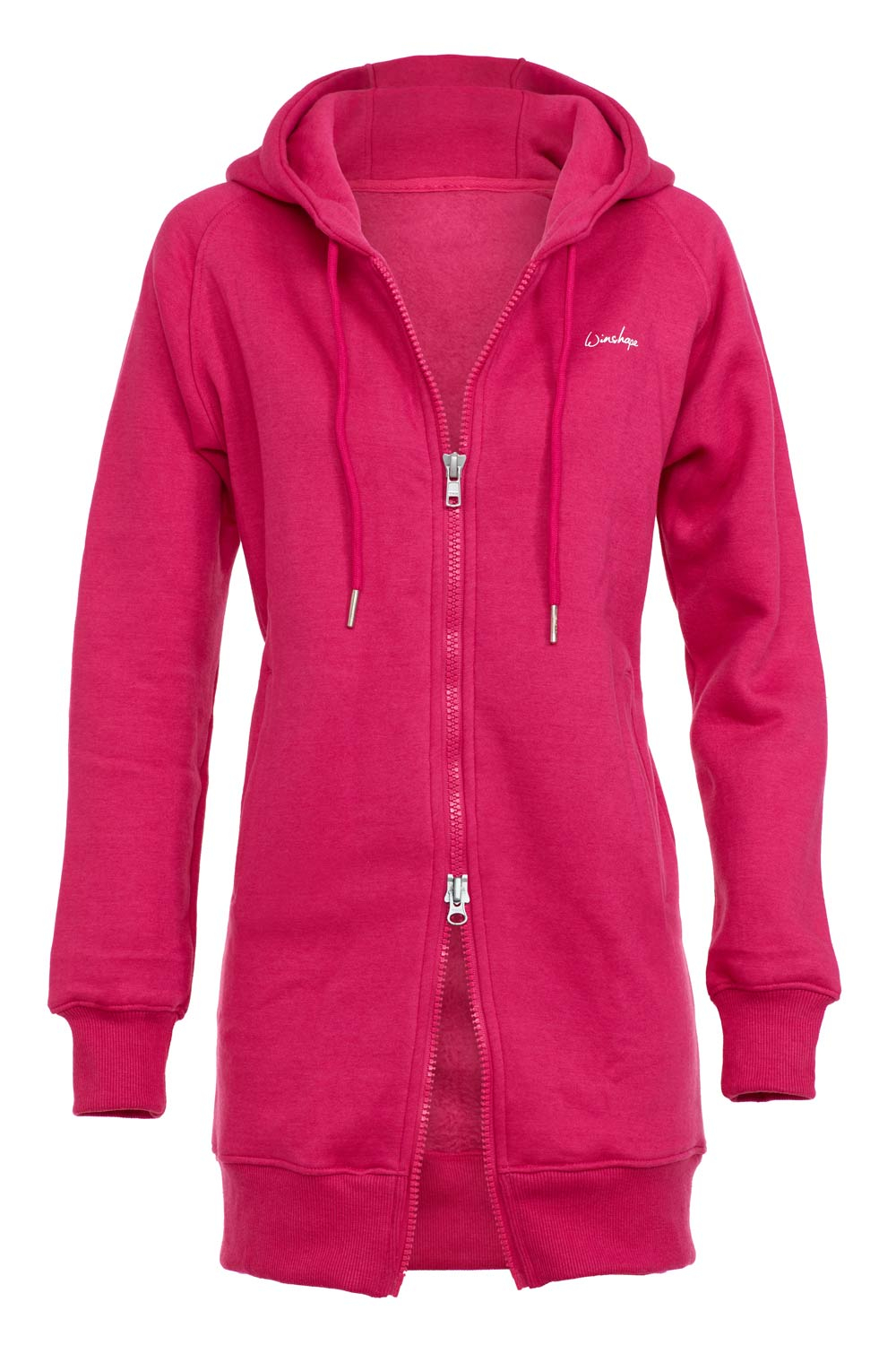 цена Спортивная куртка Winshape Lange, kuschelige Hoodie-Jacke, цвет deep pink