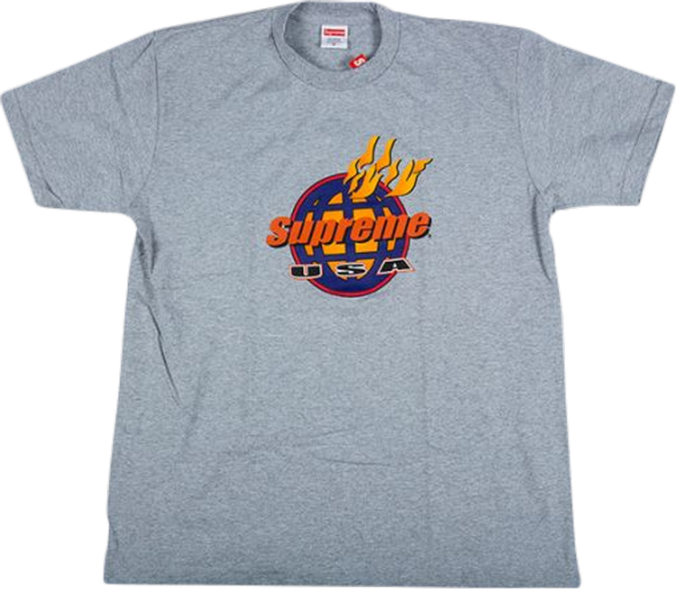 

Футболка Supreme Fire T-Shirt 'Grey', серый