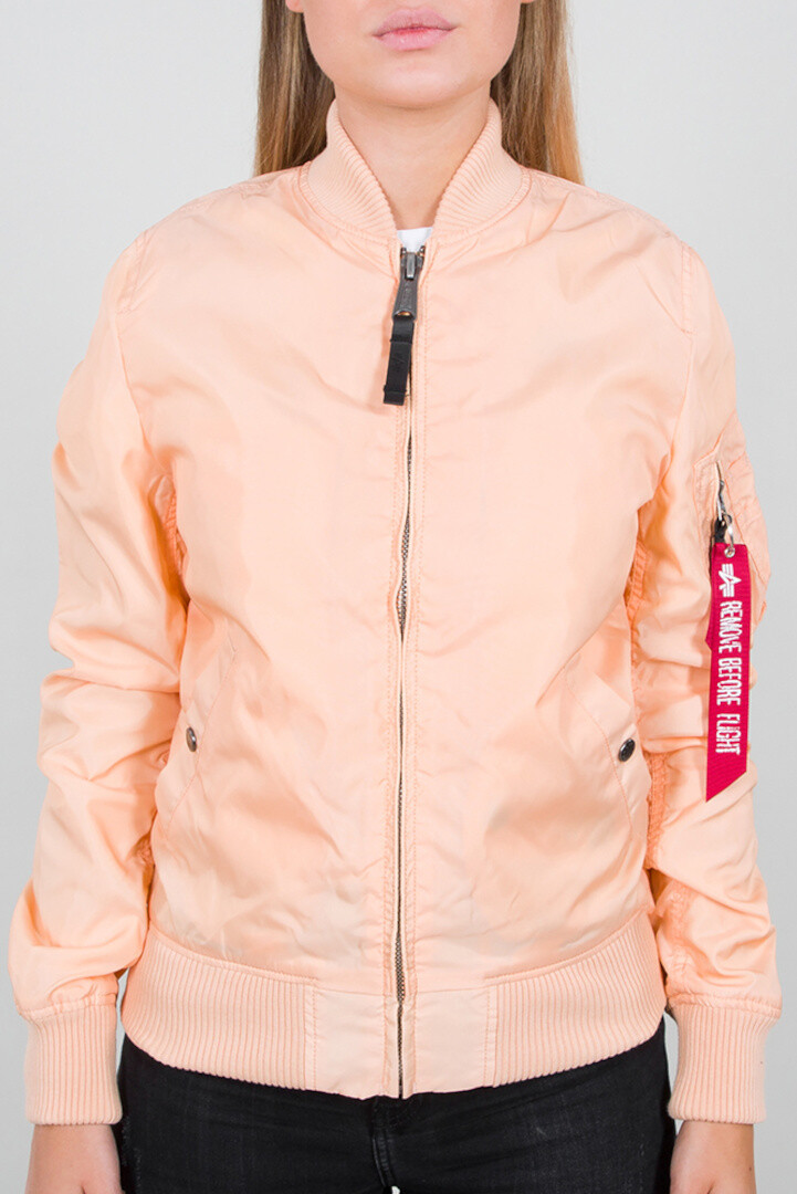 

Куртка Alpha Industries MA-1 TT женская, светло-оранжевая, Оранжевый