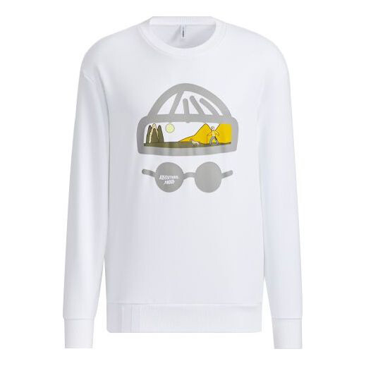 

Толстовка Adidas neo Funny Printing Round Neck Sports Pullover White, Белый