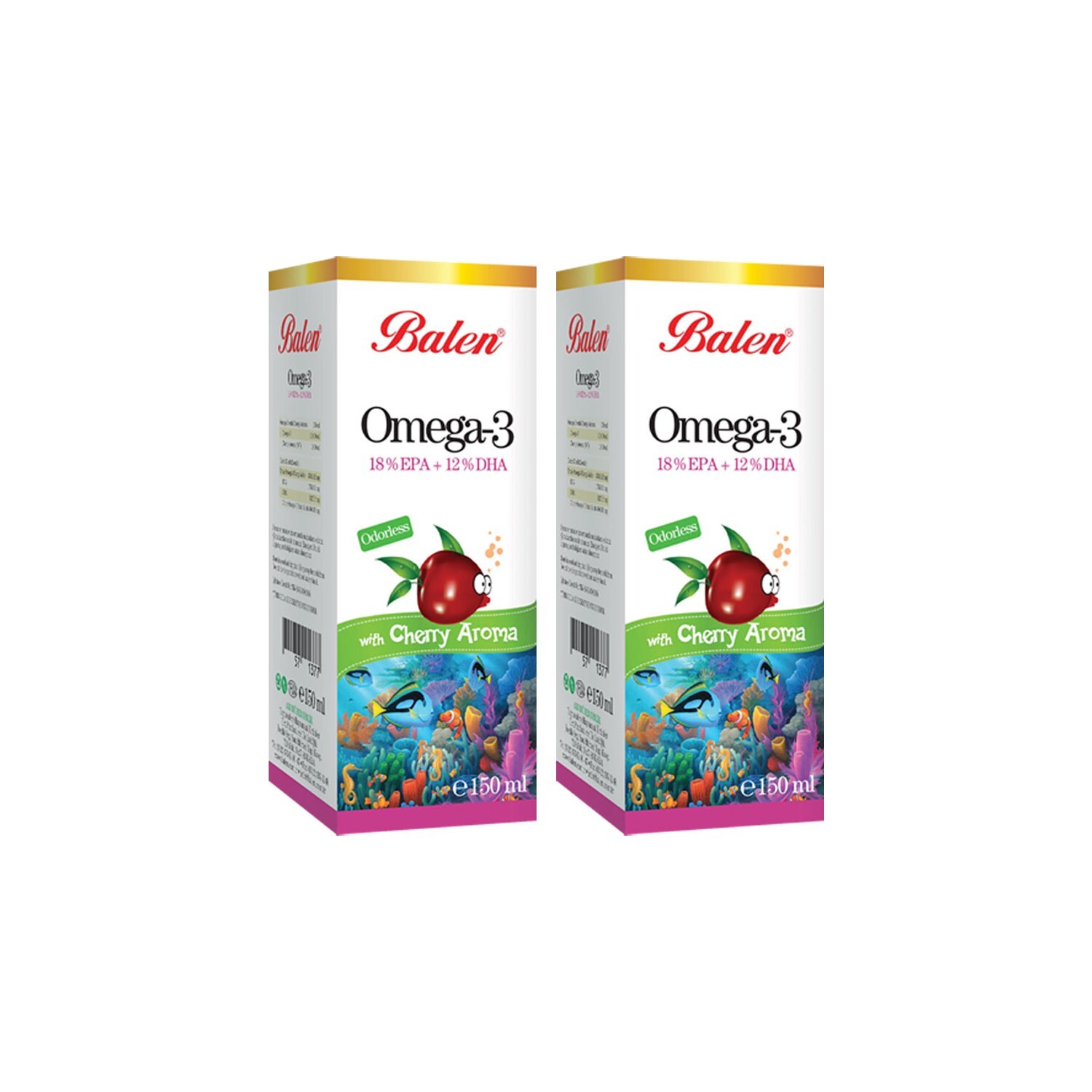 

Balen Omega 3 Рыбий жир со вкусом уксуса x 2 шт