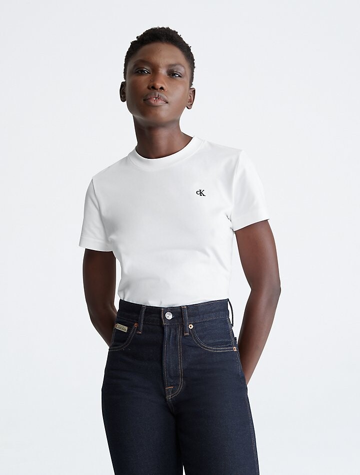 

Архивная футболка с логотипом Calvin Klein, белый