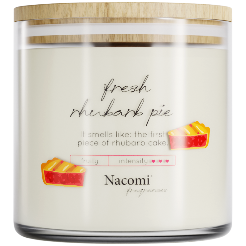 цена Nacomi Fresh Rhubarb Pie ароматическая свеча, 450 г