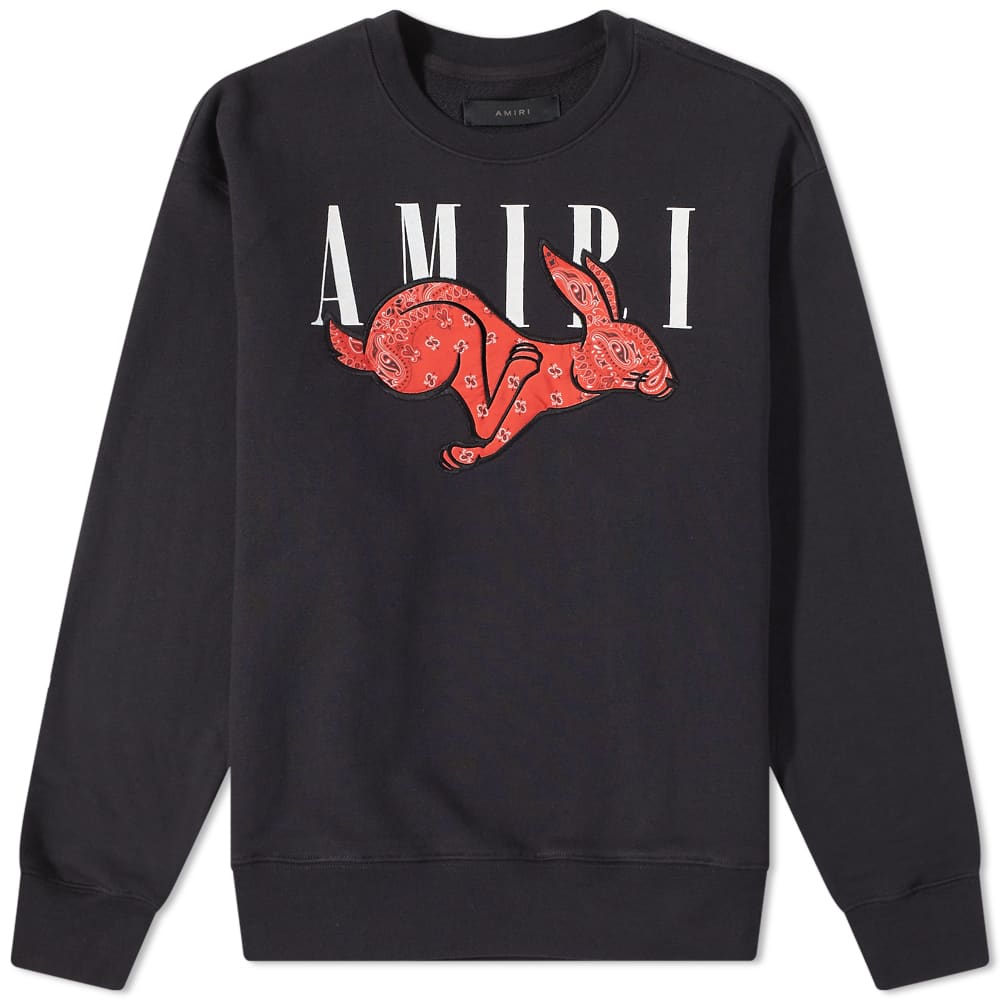 

Толстовка AMIRI CNY Rabbit Logo Crew Sweat, Черный