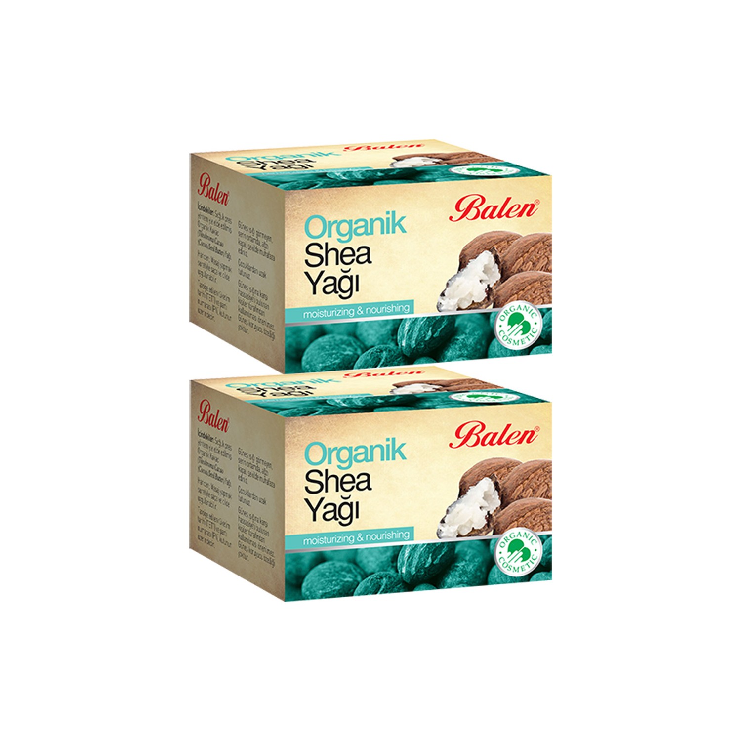 Органическое масло ши Balen, 2 ампулы по 50 мл organic cocoa butter 150 ml