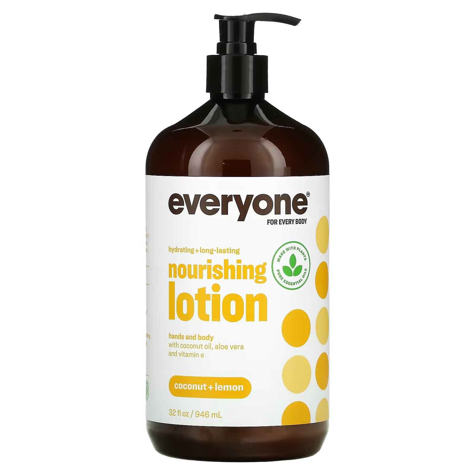 Everyone, Everyone Lotion, лосьон 3 в 1, кокос и лимон, 946 мл (32 жидк. унции) - фото