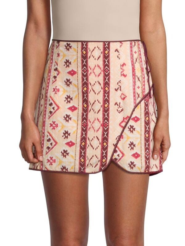 

Юбка с запахом cleo с геометрическим принтом Free People Multi combo