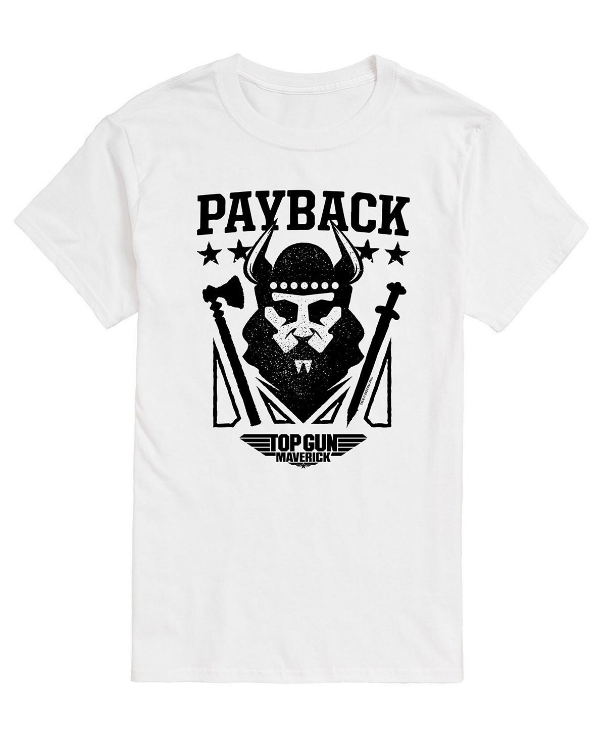 

Мужская футболка top gun maverick payback AIRWAVES, белый