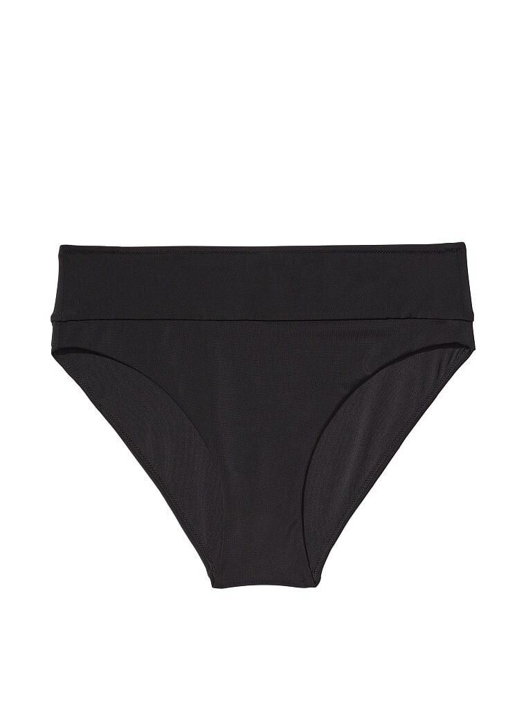 

Плавки бикини Victoria's Secret Swim Mix-and-Match Mid-Rise, чёрный, Черный