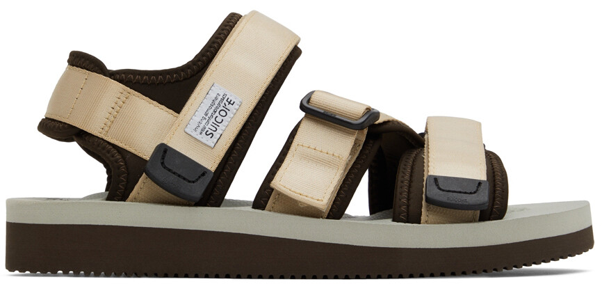 

Коричнево-бежевые сандалии KISEE-V Suicoke