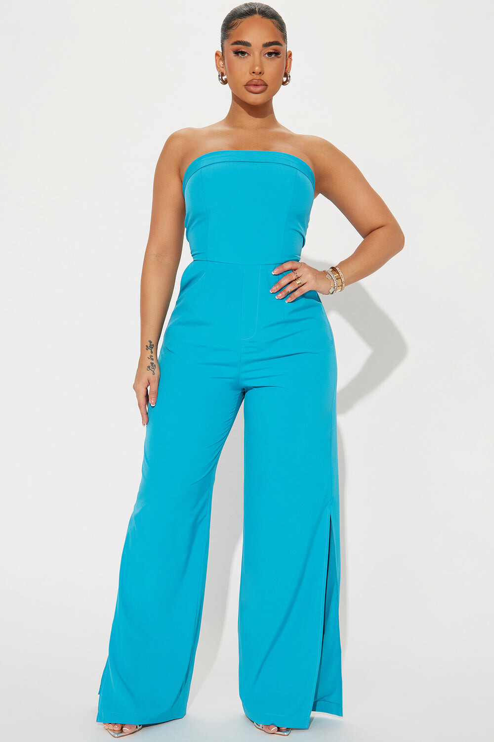 

Комбинезон Fashion Nova WP8484, бирюзовый