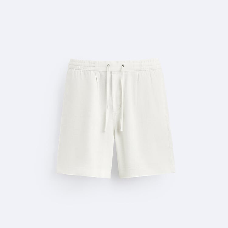 

Шорты Zara Linen - Cotton Bermuda, белый