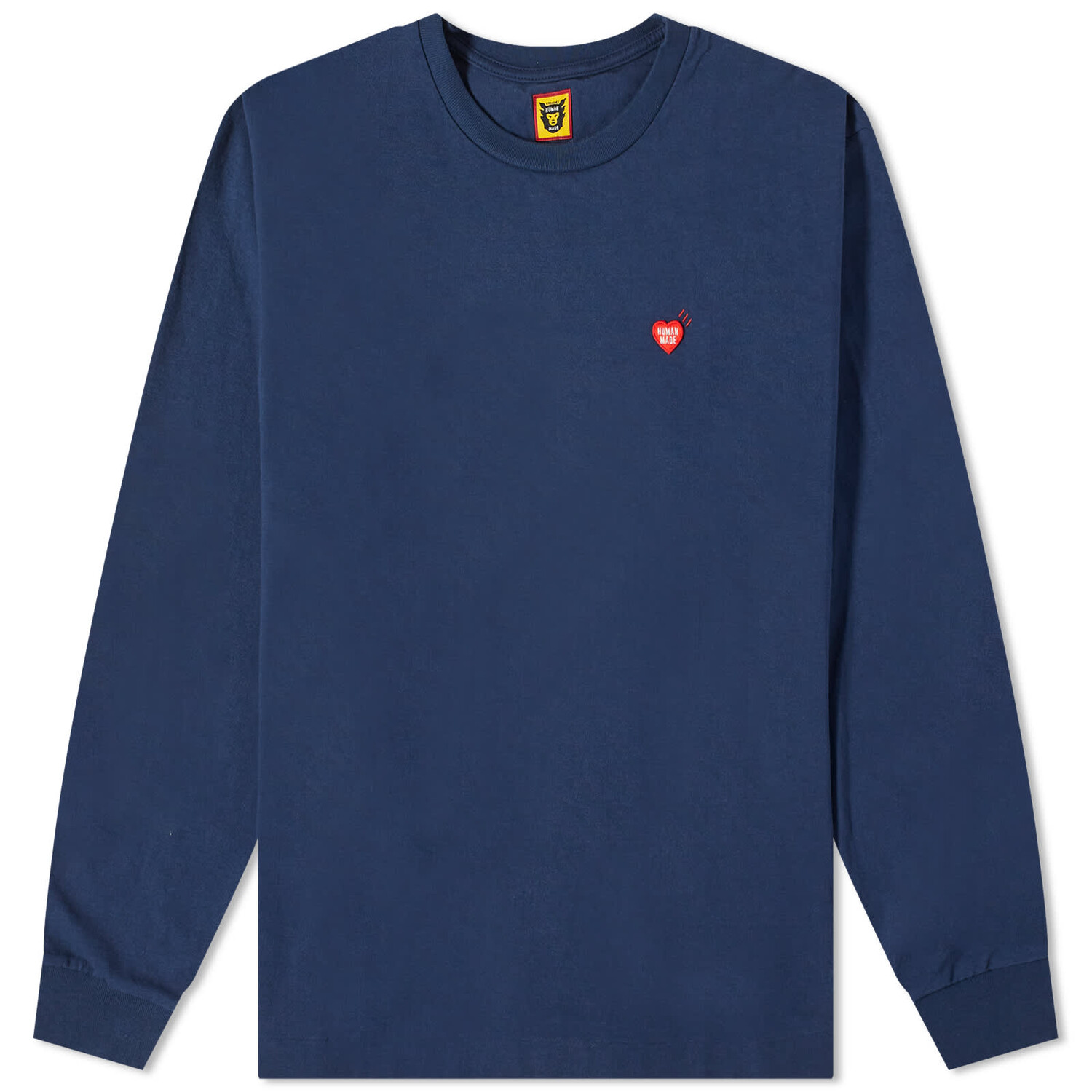 

Лонгслив Human Made Long Sleeve Double Heart, темно-синий