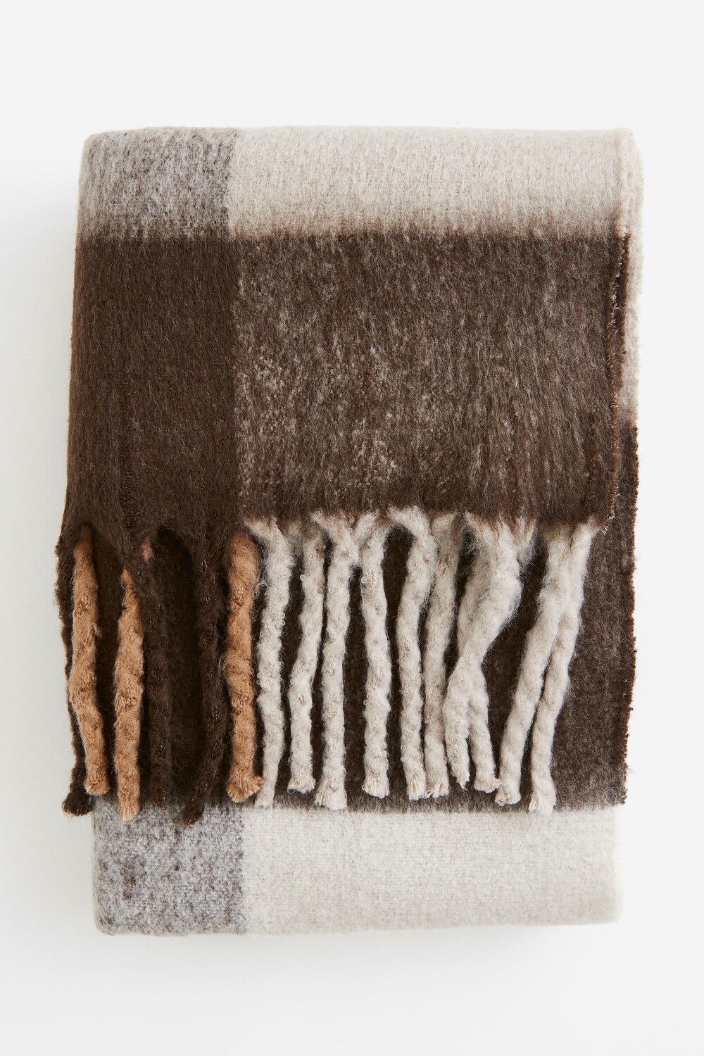 

Плед H&M Home Wool-blend, коричневый