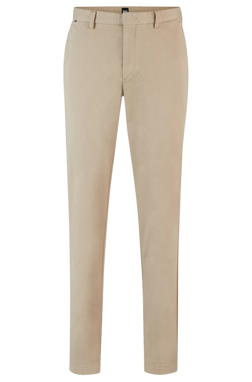 

Брюки Boss Slim-fit In Stretch-cotton Gabardine, светло-бежевый