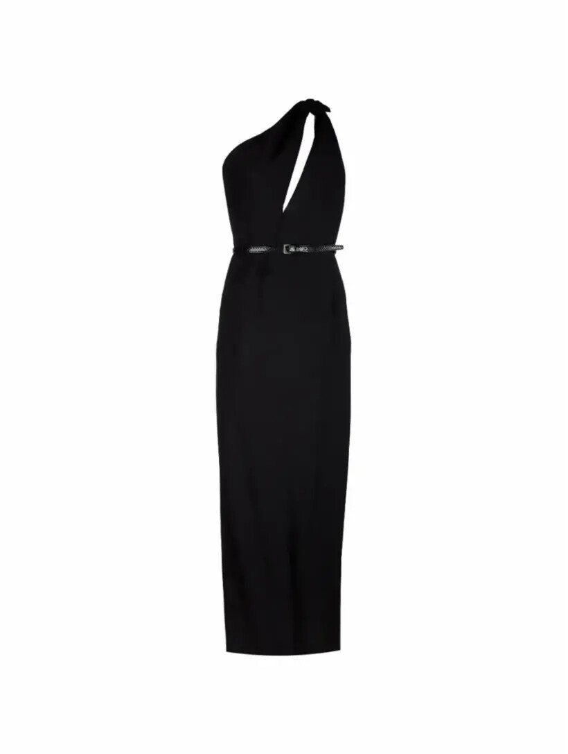 

Платье макси с вырезом Saint Laurent