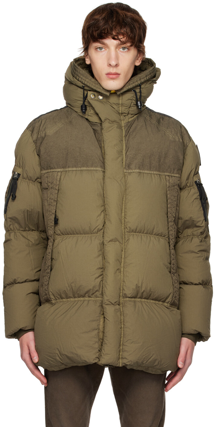 

Армейский пуховик цвета хаки Parajumpers