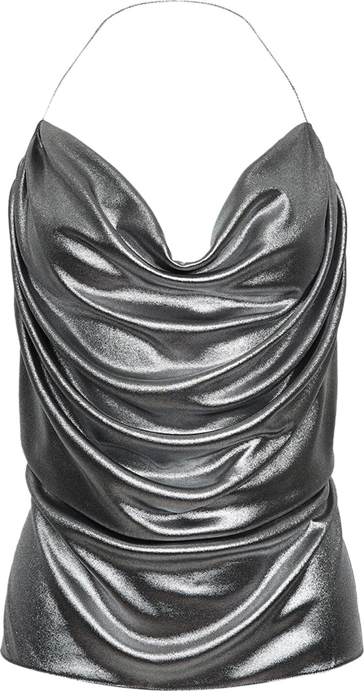 

Топ Loewe Draped Top 'Black/Silver', черный