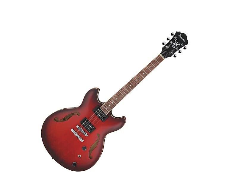 

Ibanez AS Стандартная 6-струнная электрогитара с полым корпусом Sunburst Red Flat AS Standard 6 String Hollow Body Electric Guitar