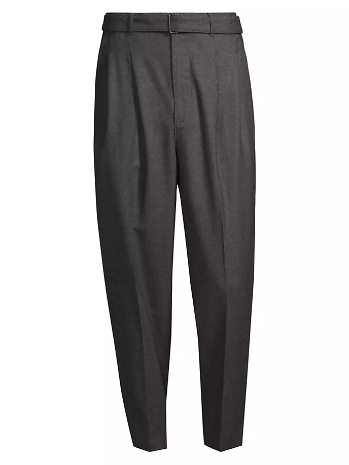 

Брюки из смесовой шерсти с поясом Michael Kors, цвет charcoal melange