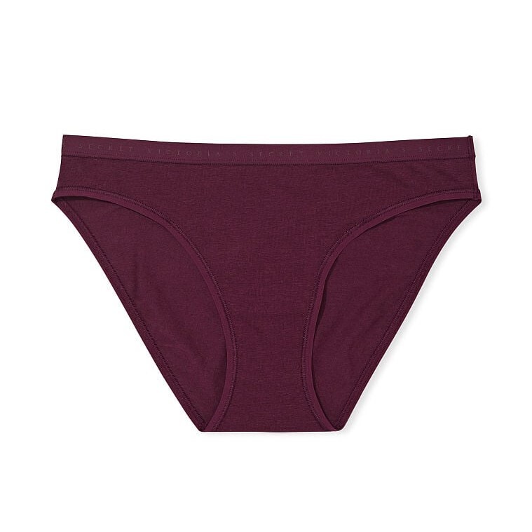 

Трусы Victoria's Secret Stretch Cotton Bikini, бордовый