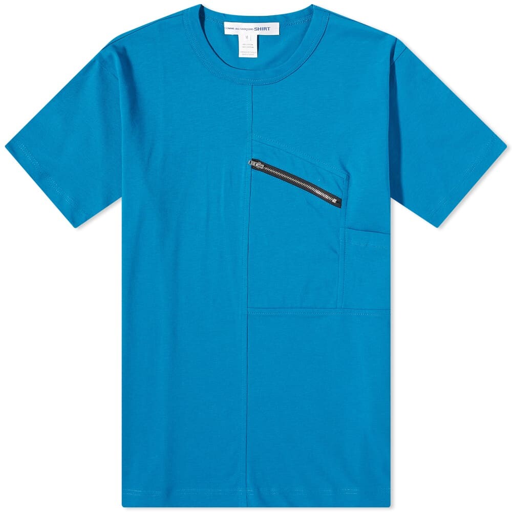 

Футболка Comme des Garçons SHIRT Zip Pocket Tee, Синий