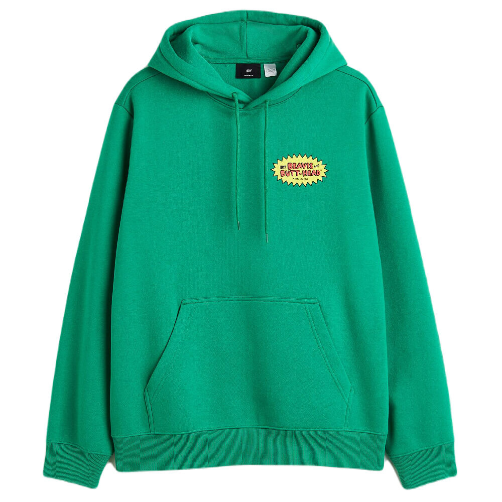 

Худи H&M Beavis and Butt-Head Regular Fit, темно-зеленый