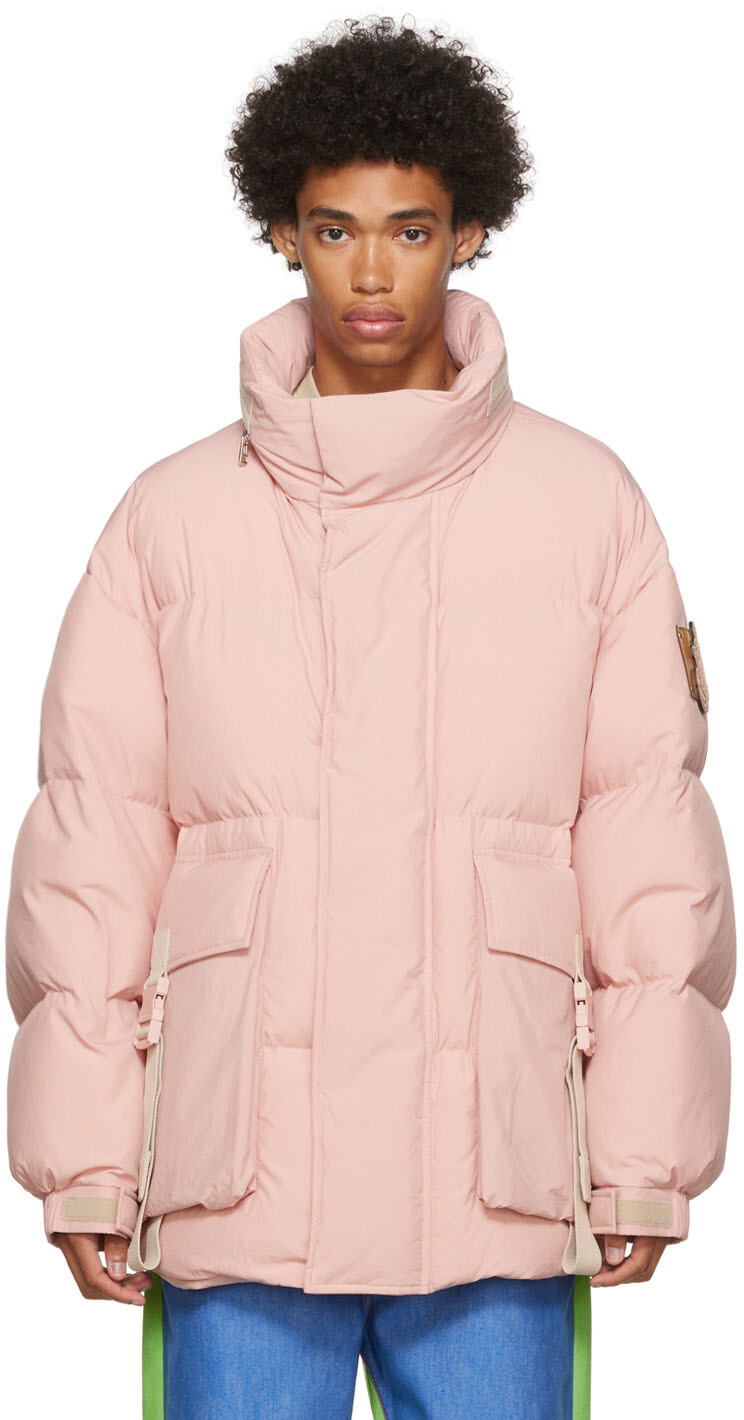 

1 Розовый пуховик Moncler JW Anderson Donard Moncler Genius