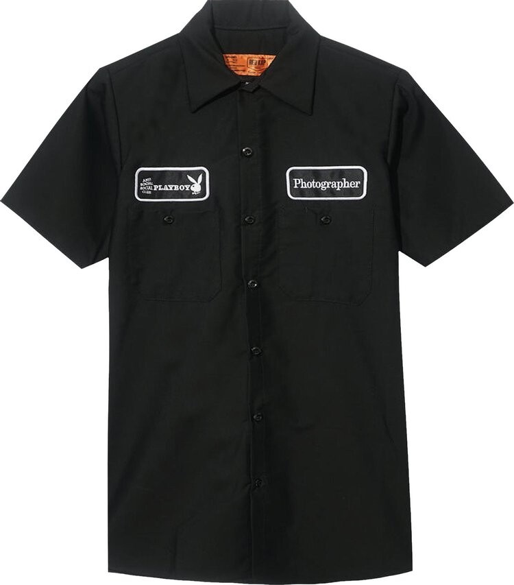 

Рубашка Anti Social Social Club x Playboy Photographer Work Shirt 'Black', черный