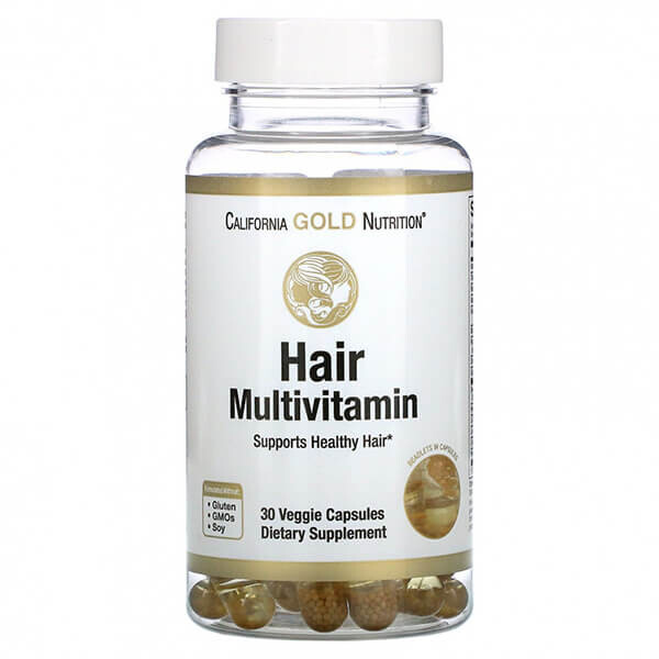 

Мультивитамины для волос California Gold Nutrition, 30 капсул