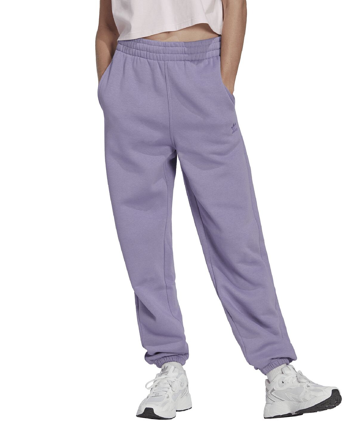 

Женские флисовые джоггеры essentials с высокой посадкой adidas, мульти
